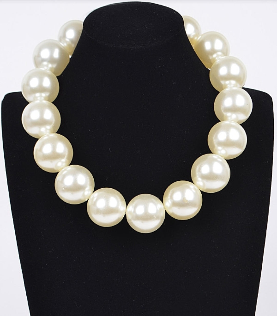 Necklace - Round Pearl/Ivory